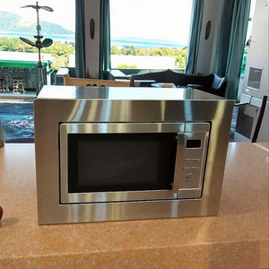 فرن ميكروويف منزلي بتصميم جديد مع باب LED وشاشة عرض زجاجية كهربائية صناعية مدمجة للشواء 220 فولت 50 هرتز 900 واط - Product Image 2