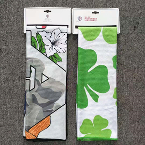 Cá Nhân Tùy Chỉnh Thăng Hoa In Microfibre Sợi Nhỏ Waffle Golf Khăn Biểu Tượng Tùy Chỉnh Với Grommet Và Móc - Product Image 6