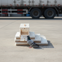 Couleur blanche Formation 32cm 43cm 58cm 73cm Cages Pigeon Maisons de transporteurs/