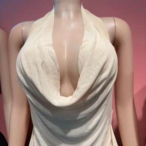 <span class=keywords><strong>Abito</strong></span> da sera elegante da donna, nuovo modello primavera 2026, con scollo a V, senza schienale, arricciato e aderente - Product Image 3