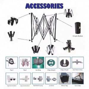 Carpa de Doble Capa Resistente al Agua para Uso Comercial y Promocional, Personalizable, 10x10, para Deportes y Exposiciones en Interiores, Tela Oxford - Product Image 4