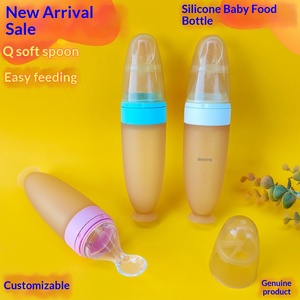 Produits maternels et infantiles : <span class=keywords><strong>Biberon</strong></span> cuillère souple en silicone de qualité alimentaire pour céréales de riz et aliments complémentaires pour bébés - Product Image 3