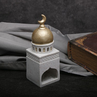 Décorations de bureau en résine faites à la main, motif mosquée, château et étoile, pour l'Aïd al-Fitr et le Ramadan, imperméables, pour usage intérieur, prix d'usine