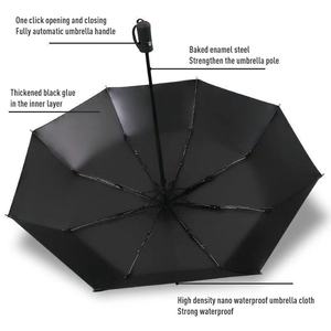 Parapluie pliant mini droit personnalisé avec logo du fabricant, bon marché, de bonne qualité, anti-UV, coupe-vent, portable, avec pochette, idéal pour les cadeaux - Product Image 2