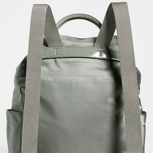 Unisex Large Nylon Backpack Fashionable Letter Pattern Multiple Pockets <b>Waterproof</b> <b>Drawstring</b> Closure Eco-Friendly Students - Product Image 5