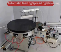 Machine à crêpes électrique automatique à grandes crêpes françaises rotatives pour gagner du temps faisant la crêpe Machine à crêpes entièrement automatique