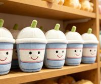 Peluche Tasse à Bubble Tea Douce et Mignonne, Poupée en Peluche Personnalisée pour Cadeau Souvenir, Peluche Tasse à Bubble Tea