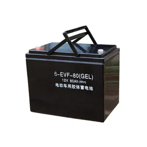 Deep cycle gel lead acid battery supplier factory customizable 6v 12v batteries for electric vehicle