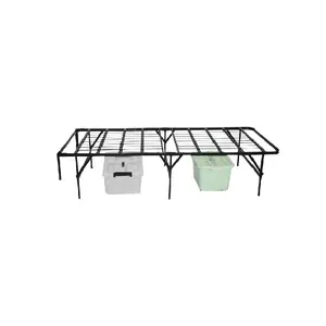 Hot Sale Black Metal China Single Outdoor Steel Portable Folding Bed Frame box bed furniture