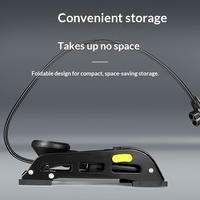 Pompe à vélo à haute pression actionnée au pied avec manomètre, gonfleur universel pour voiture, moto, vélo électrique, portable 150-200 PSI