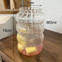 Verres clairs en forme de nuage résistants à la chaleur à haute teneur en borosilicate tasse en verre de petit déjeuner au lait café glacé jus latte tasses à boire
