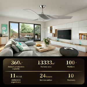 Bán Buôn Bắc Âu Hiện Đại 52 Inch Nhựa Quạt Trần Điện Với Điều Khiển Từ Xa Động Cơ DC <span class=keywords><strong>6</strong></span> Tốc Độ Yên Tĩnh Hoạt Động Cho Khách Sạn Sử Dụng - Product Image 2