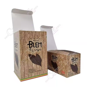 空天然雪茄包装盒批发可回收烟草雪茄硬质涂层包装盒，带有印刷徽标 - Product Image 1