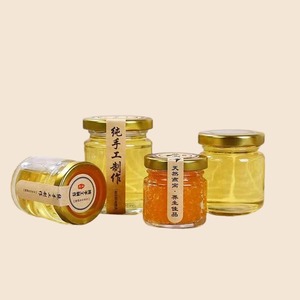 Best Price Wholesale Cheap Mini Pot to Put Honey Small 1.5oz 25g 35g 50g 75g Clear Honey <b>Glass</b> Jar - Product Image 6