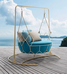 Vente chaude En Plein Air Panier Suspendu Patio <span class=keywords><strong>Terrasse</strong></span> Rotin Piscine Berceau Chaise Loisirs <span class=keywords><strong>Hamac</strong></span> - Product Image 1