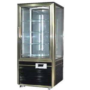 Refrigerador de pasteles OEM de alta calidad, Enfriador de vitrina de doble pastel/escaparate de enfriador de pastelería/refrigerador de exhibición de pasteles
