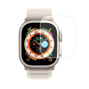 Phụ Kiện Đồng Hồ Thông Minh Bảo Vệ Màn Hình 2.5D Cho Apple Watch Ultra Kính Cường Lực HD 49Mm Phim Bảo Vệ