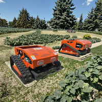 Tondeuse robotisée intelligente pour pentes raides, moteur 2 temps de qualité industrielle, télécommandée pour tondeuse de jardin sur chenilles