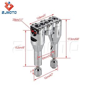 สำหรับแฮร์เลย์ คลับ สไตล์ ตัวเพิ่มความสูงแฮนด์ตรง 6 นิ้ว + 1 นิ้ว สำหรับแฮนด์ขนาด 1-1/8 นิ้ว 28 มม. ใช้ได้กับไดน่า สปอร์ตสเตอร์ XL <span class=keywords><strong>883</strong></span> 1200 สตรีทบ็อบ FXR คัสตอม - Product Image 3