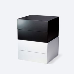 C5 Square Deep Cardboard Paper Gift Box Rigid Custom Bulk Black Magnetic Foldable Box for Present Packing - Product Image 5