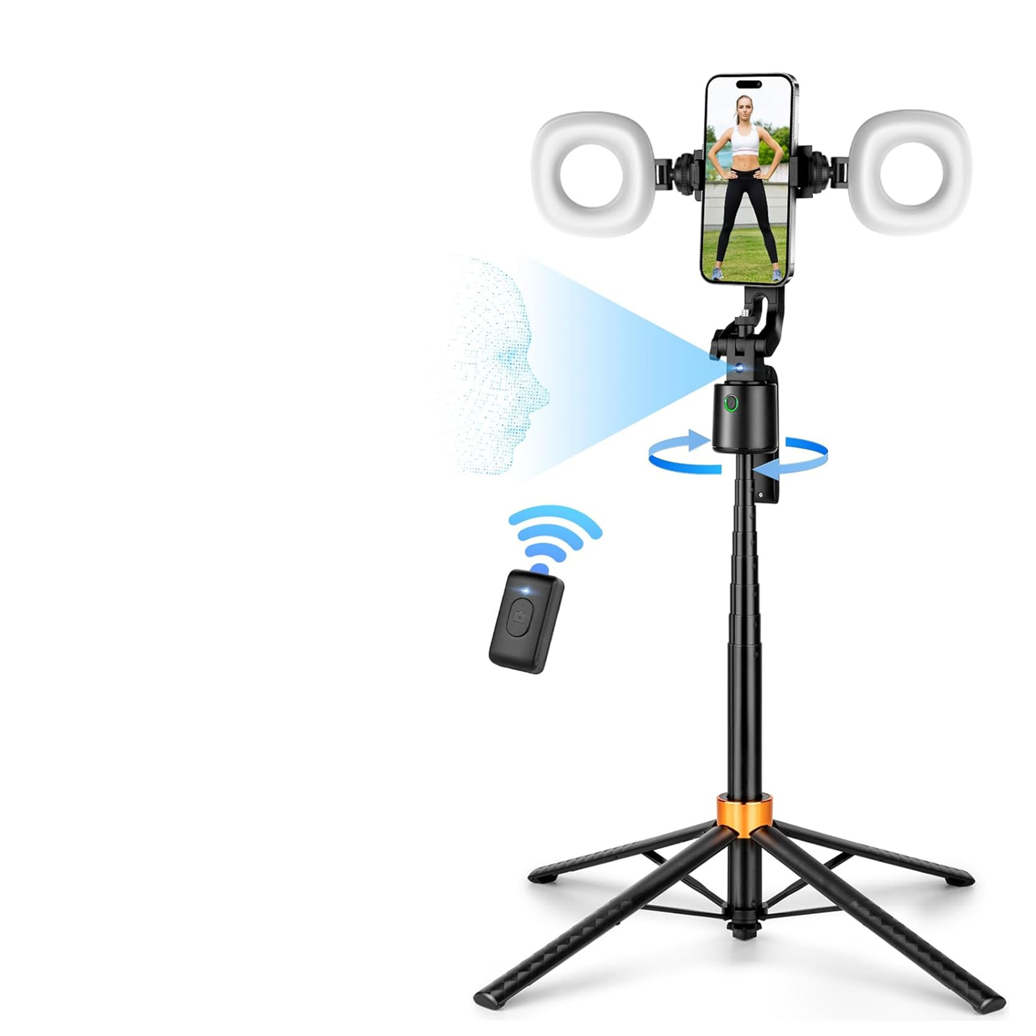 Gimbal con 2PCS Light-Black