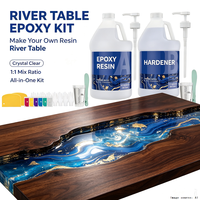 Résine Époxy Transparente Haute Qualité 1:1 pour Tables en Bois, Revêtement Époxy pour Plans de Table, Produits Époxy, Résine Époxyca