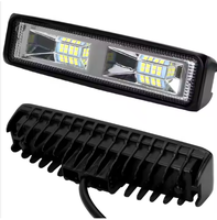 16LED 48W LED Barra de luz de trabajo IP68 impermeable montaje de faros de coche 12-24V lámparas de haz de punto para camión ATV SUV DRL todoterreno