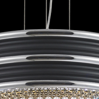 VHLuxury Lustre en cristal de style moderne Source de lumière LED Base en acier inoxydable pour le salon, l'hôtel pour l'intérieur et la chambre à coucher