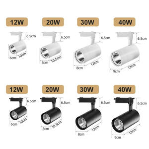 Projecteur LED COB moderne 12W-40W sur <span class=keywords><strong>rail</strong></span> magnétique, corps en aluminium, lampe de focalisation linéaire, luminaires de <span class=keywords><strong>spot</strong></span> pour magasins et points de vente - Product Image 5