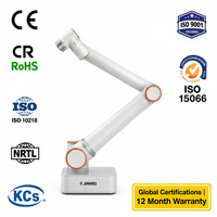 JINWEI FR10 10kg 1400mm Cobot de 6 Ejes IP54 ISO 10218 CR CE 1.5m/s 0.05mm Repetibilidad Aleación de Aluminio Acero de Alta Resistencia AC