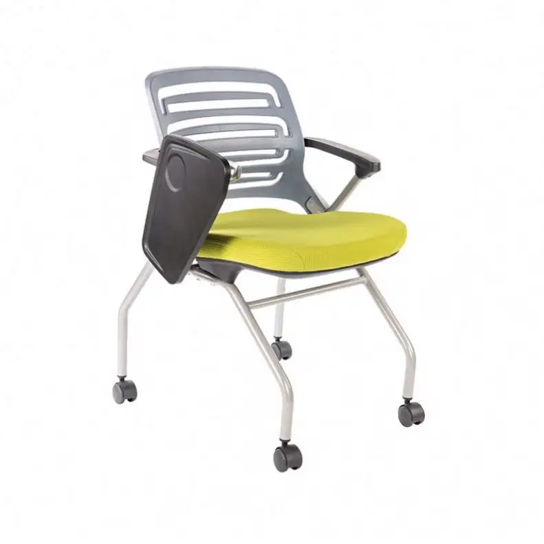 Kabel เก้าอี้ประชุมแบบหมุนได้เก้าอี้ฝึกซ้อนได้พร้อมโต๊ะเขียนหนังสือสำหรับสำนักงานและโรงเรียน