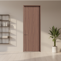 Porte intérieure de sécurité en aluminium et bois massif, moderne, étanche, à ouverture manuelle, personnalisée pour chambre d'hôtel