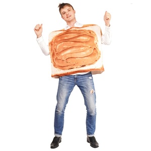 Disfraz de Tostada con Mermelada y Mantequilla de Maní para <span class=keywords><strong>Parejas</strong></span> Adultas, Disfraz Divertido de Sándwich para Halloween, Purim, para Enamorados - Product Image 5