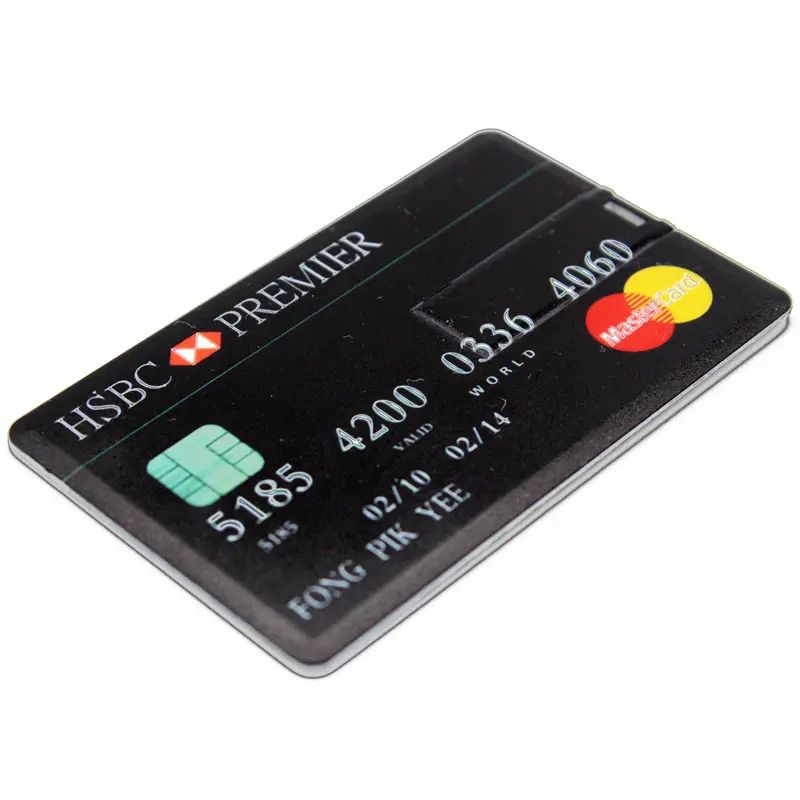 Özel Usb kartı Flash sürücü 128gb 32gb 16gb iş kredi kartı Usb 3.0 2.0 Memory Stick Pendrive