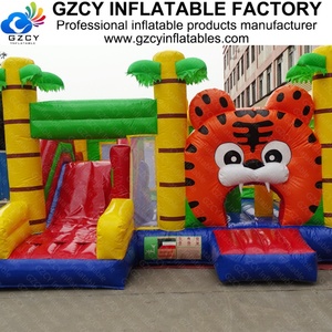 <span class=keywords><strong>Château</strong></span> gonflable portable de qualité commerciale 100% PVC pour enfants <span class=keywords><strong>avec</strong></span> toboggan/aire de <span class=keywords><strong>golf</strong></span>/piscine <span class=keywords><strong>à</strong></span> balles/mur d'escalade - Product Image 4