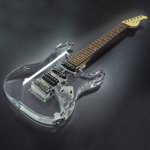 GALYDA Set de Guitarra Eléctrica con Cuerpo de Acrílico, Mástil de Arce, Estuche, Cuerdas, Correa, Clavijas de Afinación, Cable de Audio y Púas - Product Image 2