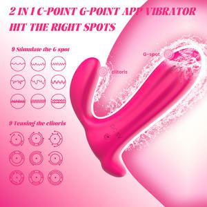 Vibrateur à succion à distance sans fil PB, avec 10 fréquences de vibration, rechargeable par USB, IPX6, silicone ABS rouge - Product Image 2