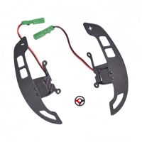 Pour Honda CIVIC 8ème génération, palettes de changement de vitesse magnétiques en fibre de carbone véritable, remplacement des palettes de changement de vitesse allongées