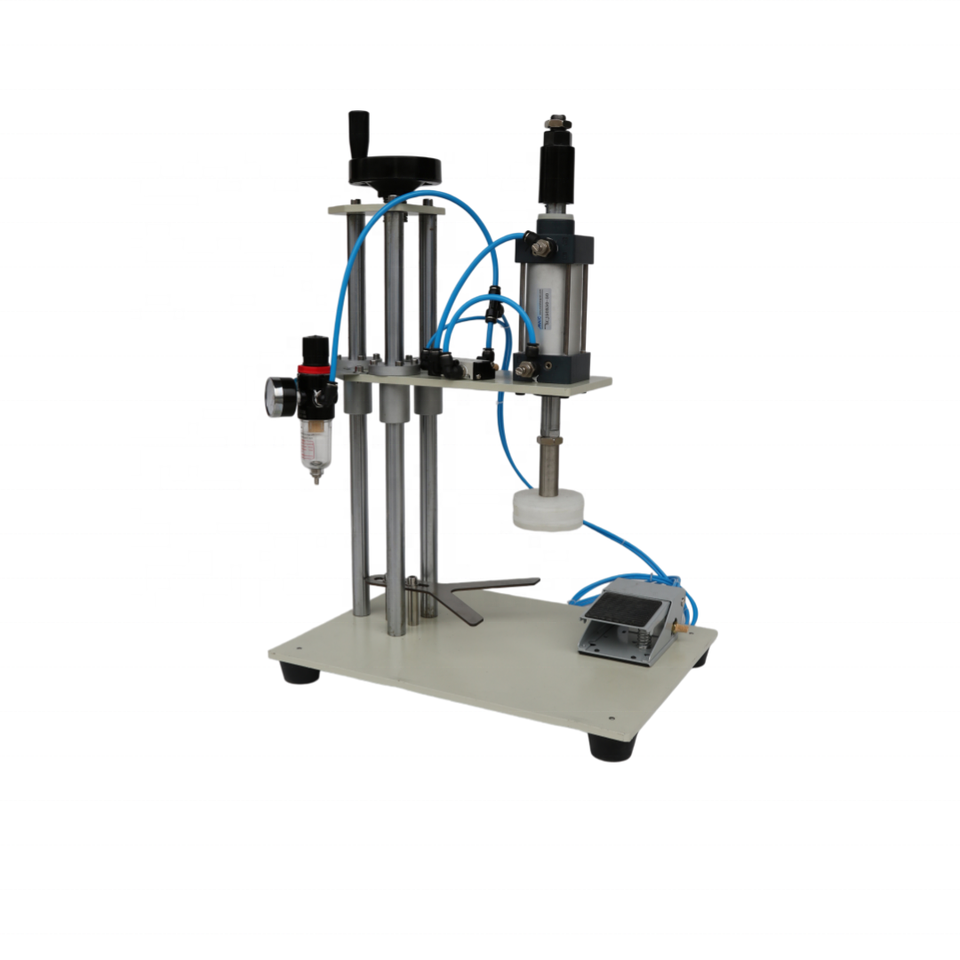 Small Capping Machine Tabletop Pneumatic Capping Machine, Small Size Semi-Automatic Multi ...
