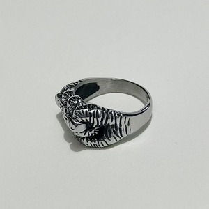 Yunnique – bague en acier inoxydable pour hommes, avec crâne et croix, style rétro Punk, bijoux cadeau, design de forme géométrique, taille américaine JZ067 - Product Image 2