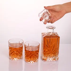 Vasos y vasos de vidrio clásicos, 300ml, Base redonda gruesa, para cóctel, whisky, taza de agua