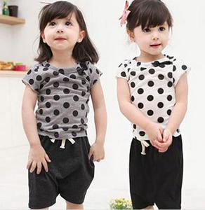 Ensembles de vêtements pour filles, manches courtes, motif Tables Chair Spot Design - Product Image 1