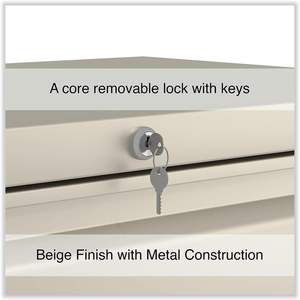 ตู้เก็บเอกสารแบบวางด้านข้าง Alera ขนาด 30 นิ้ว x 18.63 นิ้ว x 28 นิ้ว พร้อมลิ้นชักใส่เอกสารขนาด Legal/Letter 2 ลิ้นชัก สีพัตตี้ - Product Image 2