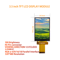 3,5 Zoll TFT-Display 40-Pin 320x480 24/18/16/8BIT SPI LCD-Anzeigemodul