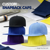 Cappelli Snapback da Uomo Personalizzati di Alta Qualità a 6 Pannelli, Classici Cappelli Hip Hop Sportivi per Uomo, per Feste all'Aperto