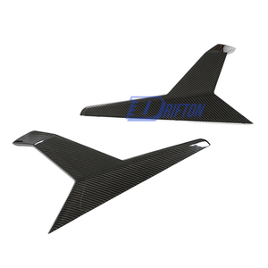 Alerón delantero de fibra de carbono seca estilo DM con divisores laterales para Lamborghini Huracan LP610 2014-2017 - Product Image 5