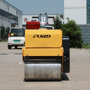 รถบดถนนดีเซลแมวสองล้อแบบคงที่ลูกกลิ้ง20KN แรงน่าตื่นเต้น - Product Image 2