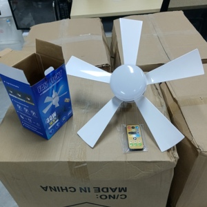 <span class=keywords><strong>2025</strong></span> Mini Dimmable LED Bóng đèn 30 Wát E27/E26 AC 85-265V quạt trần với 5 lưỡi ổ cắm và ánh sáng cho dân cư sử dụng New fan bóng đèn - Product Image 5