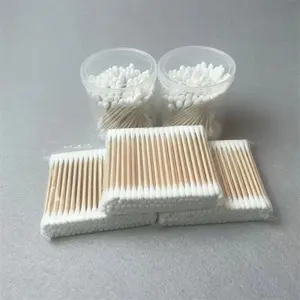 100% Eco-Friendly Biodegradable Ear Cleaning Bamboo Cotton Buds Degreasing Cotton Tip Swab