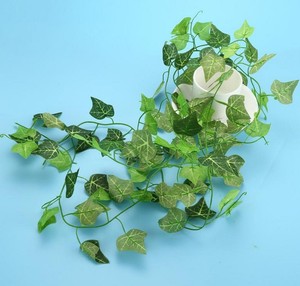 Plantes artificielles <span class=keywords><strong>de</strong></span> 2.1 cm <span class=keywords><strong>de</strong></span> Long, 1 pièce, feuilles <span class=keywords><strong>de</strong></span> <span class=keywords><strong>lierre</strong></span> vert/décoration suspendu - Product Image 2